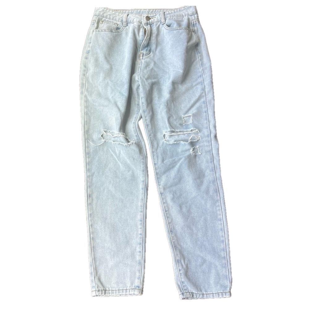 SHEIN women’s light blue ripped jeans size small
